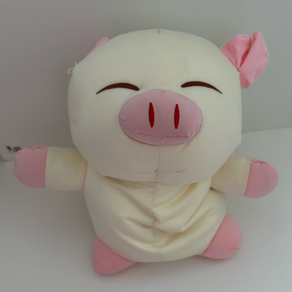 Pig Toy Plushy Stuff Animal with Foam Beads Stuffing